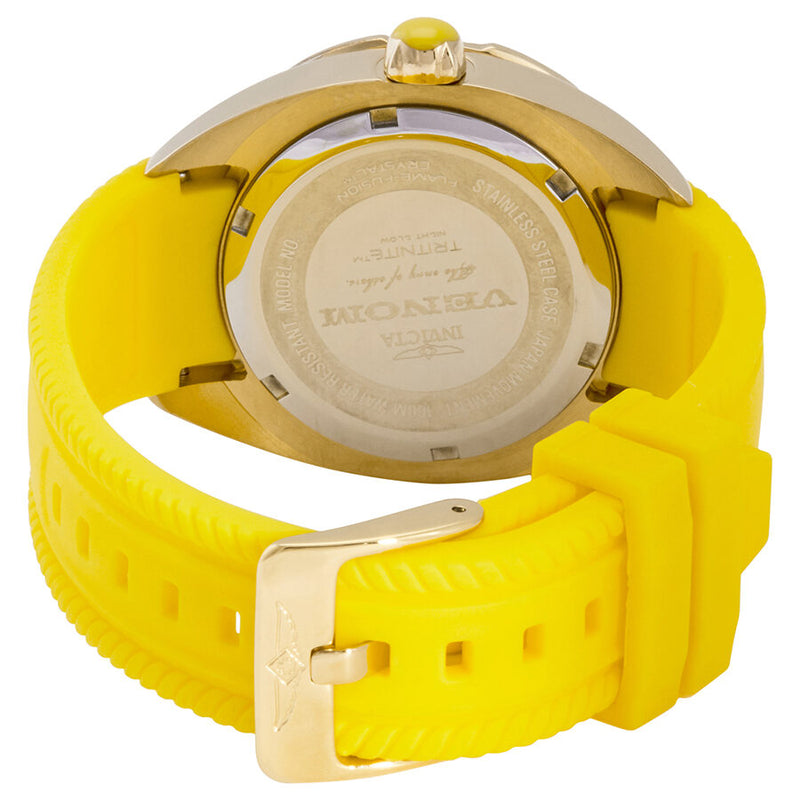 Invicta Venom Yellow Gold Dial Yellow Silicone Ladies Watch #26148 - Watches of America #3