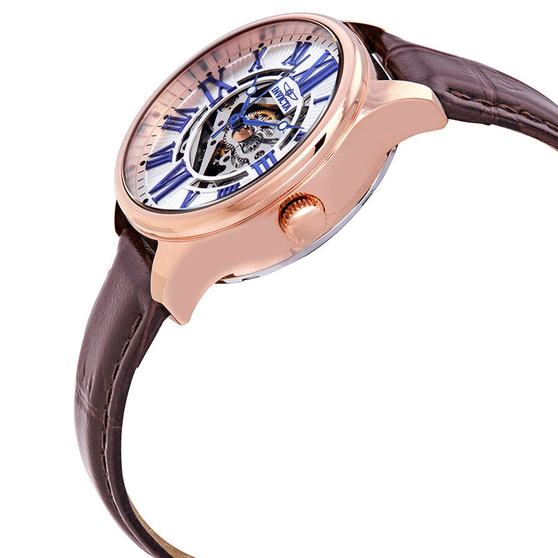 Invicta Vintage Automatic Silver Skeleton Dial Ladies Watch #23660 - Watches of America #2