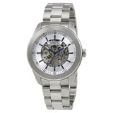 Invicta Vintage Mechanical Silver Skeleton Dial Men's Watch #25758 - Watches of America