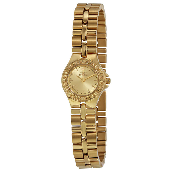 Invicta Wildflower Gold Dial Gold-plated Ladies Watch #0137 - Watches of America