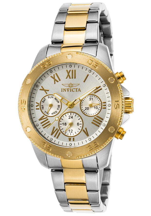 Invicta Wildflower Multi-Function Silver Dial Ladies Watch #21733 - Watches of America