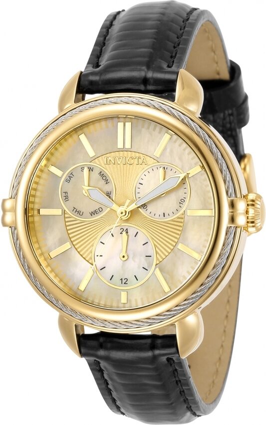 Invicta Wildflower Quartz Champagne Dial Ladies Watch #30853 - Watches of America