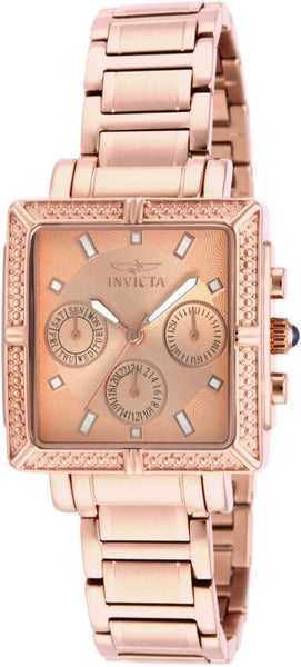 Invicta Wildflower Rose Dial Rose Gold Ion plated Ladies Watch 14872 Watches of America