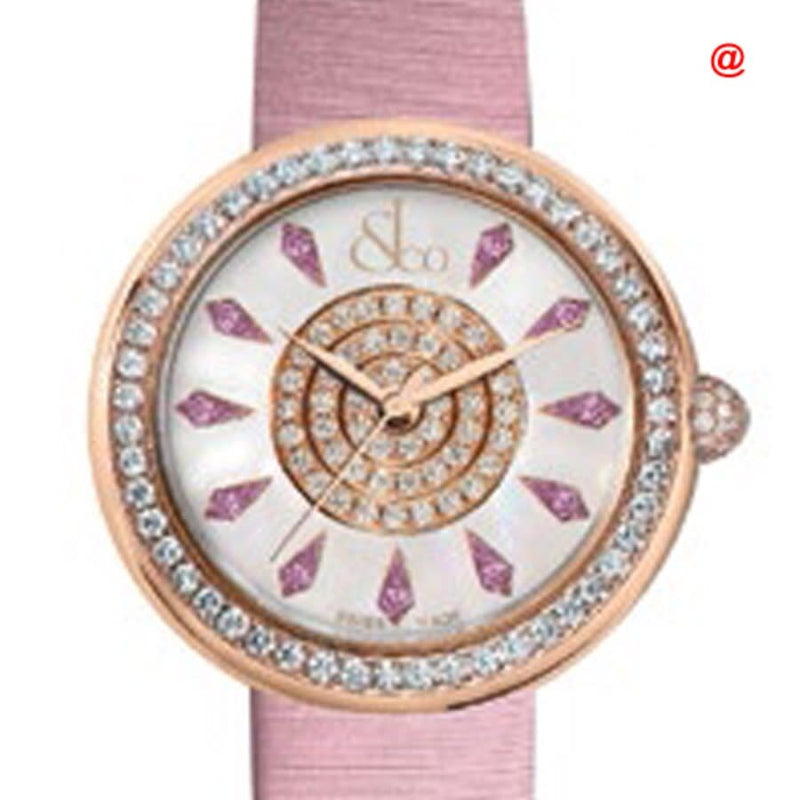 Jacob & Co. Brilliant Quartz Diamond White Dial Ladies Watch #BQ03040ROKCA - Watches of America