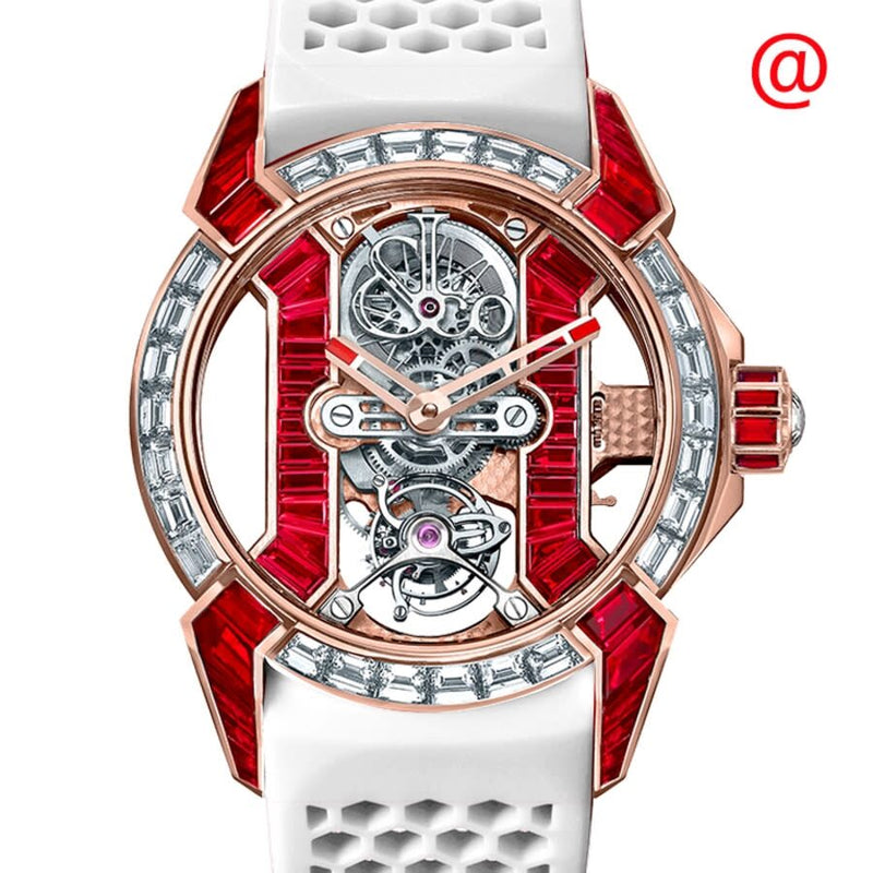 Jacob & Co. Epic X Tourbillon Baguette Hand Wind Diamond Watch #EX500.40.BD.BR.A - Watches of America