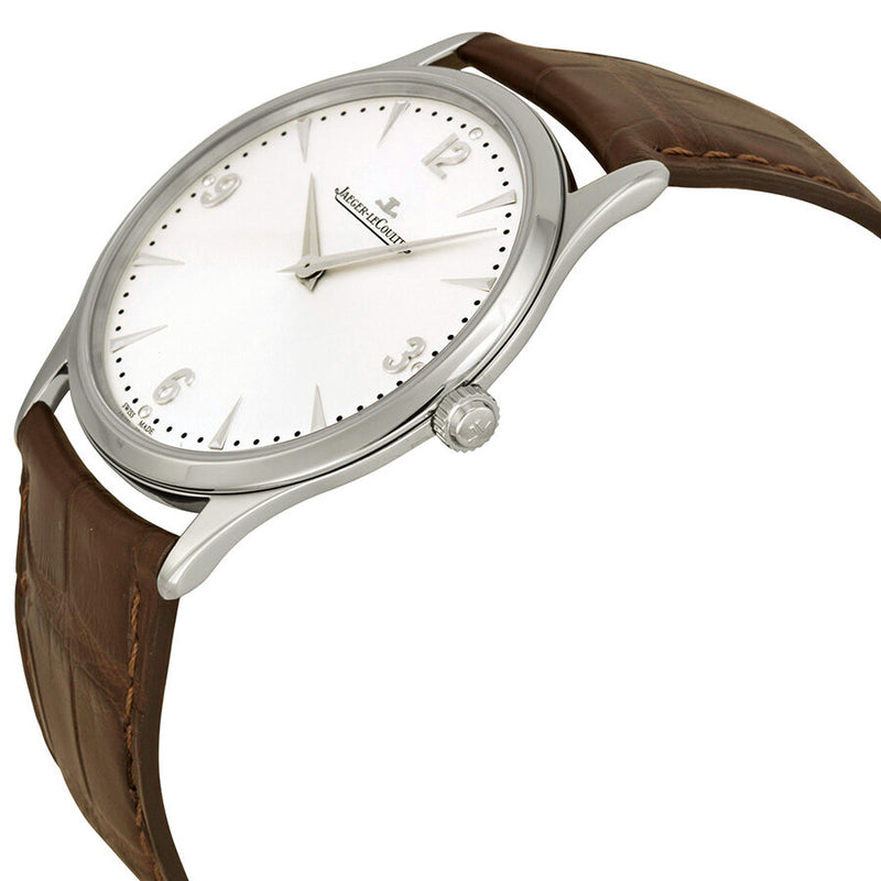Jaeger Le Coultre Master Ultra Thin Silver Dial Brown Leather Men's Watch #Q1348420 - Watches of America #2