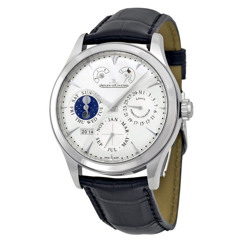 Jaeger LeCoultre Master Eight Days Perpetual Calendar Stainless Steel Men's Watch #Q1618420 - Watches of America