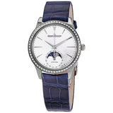 Jaeger LeCoultre Master Ultra Thin Automatic Ladies Diamond Moon Watch #Q1258401 - Watches of America