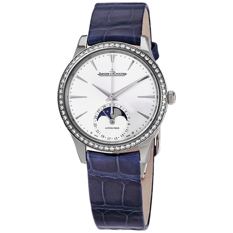 Jaeger LeCoultre Master Ultra Thin Automatic Ladies Diamond Moon Watch #Q1258401 - Watches of America