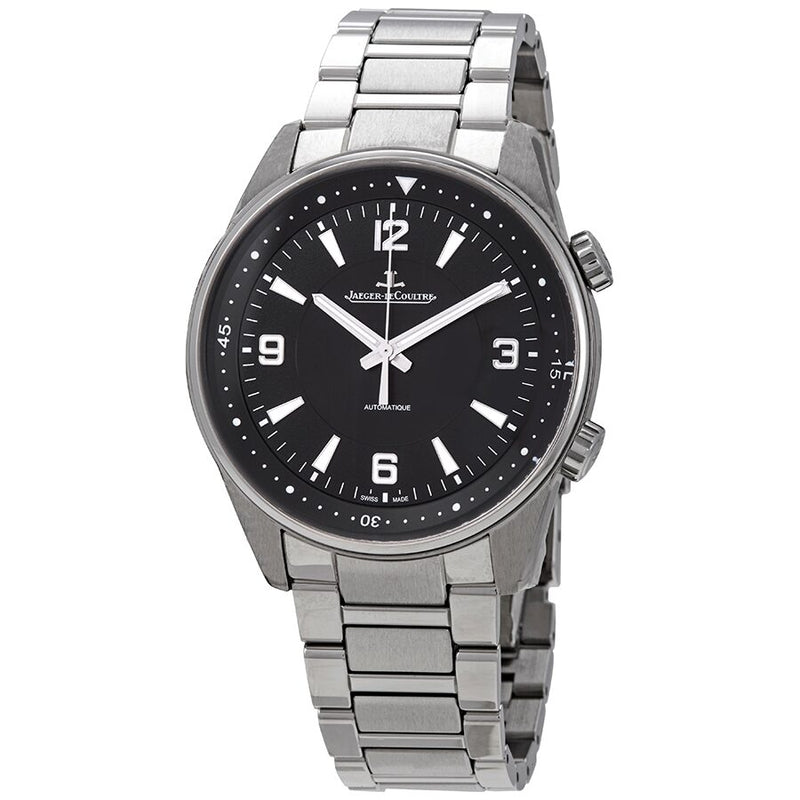 Jaeger LeCoultre Polaris Black Dial Automatic Men's Steel Watch 9008170#Q9008170 - Watches of America