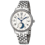 Jaeger LeCoultre Rendez-Vous Silver Dial Ladies Diamond Watch #Q3578120 - Watches of America