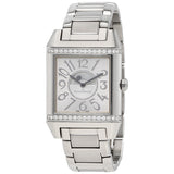 Jaeger LeCoultre Reverso Squadra Silvered Guilloche Dial Ladies Watch #Q7058130 - Watches of America