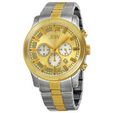 JBW Delano Chronograph Diamond Gold Sunray Dial Men's Watch #JB-6218-C - Watches of America