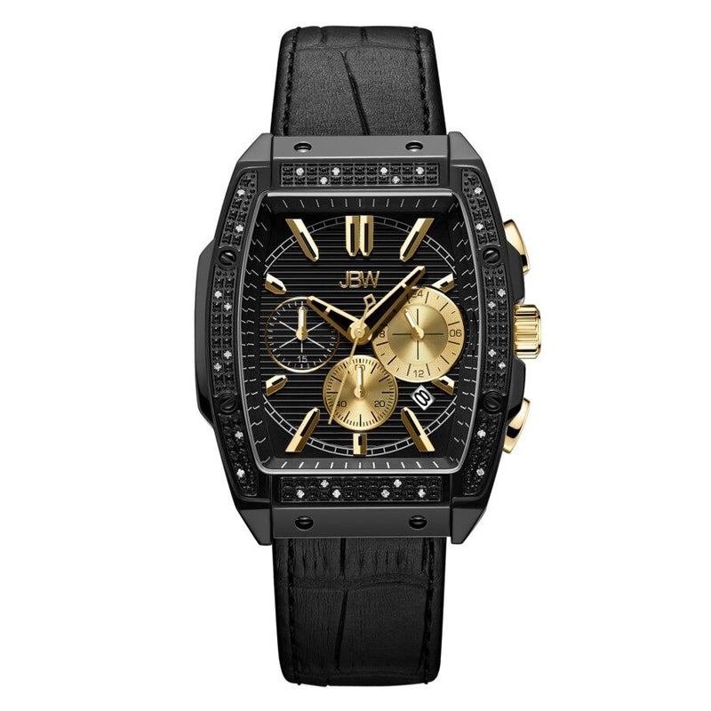 JBW Echelon Quartz Black Dial Men's Watch #J6379A - Watches of America