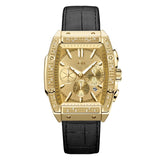 JBW Echelon Quartz Diamond Gold Dial Men's Watch #J6379E - Watches of America