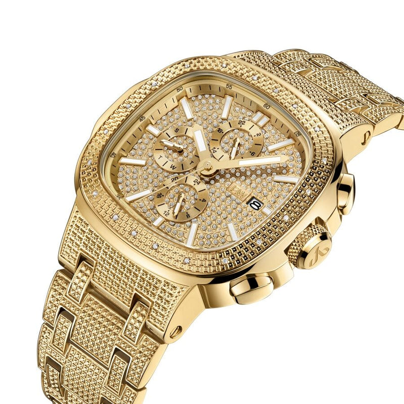 JBW Heist Quartz Diamond Gold Dial Men's Watch #J6380A - Watches of America #2