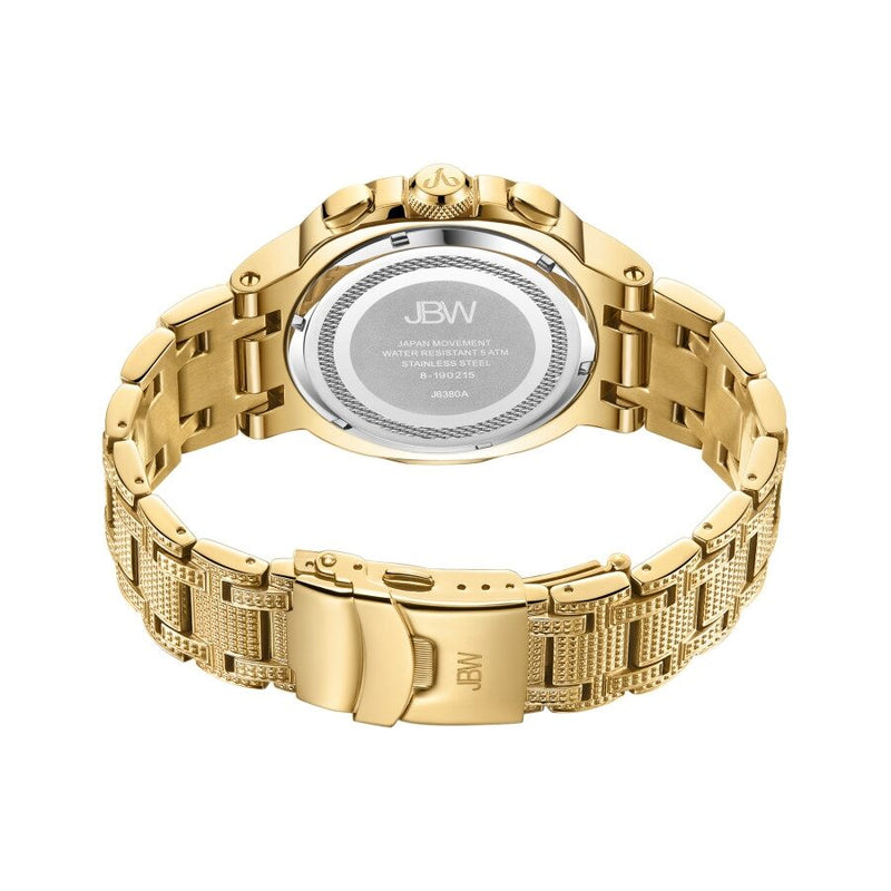 JBW Heist Quartz Diamond Gold Dial Men's Watch #J6380A - Watches of America #3