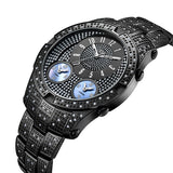 JBW Men's Jet Setter III 1.18 ctw Diamond Black Ion-Plated Stainless Steel Watch #J6348D - Watches of America #2