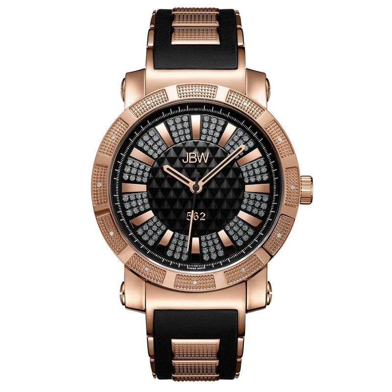 JBW Men's '562' 0.12 ctw Diamond 18kt Gold-plated Watch #JB-6225-J - Watches of America