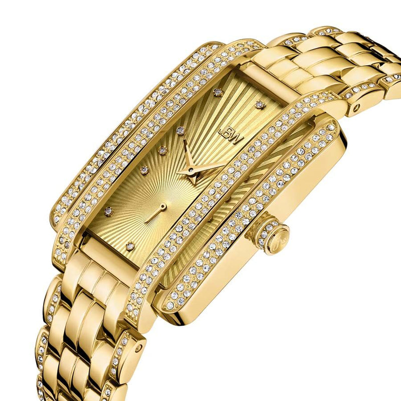 JBW Mink Gold Dial 18kt Gold-plated Ladies Watch #J6358B - Watches of America #2