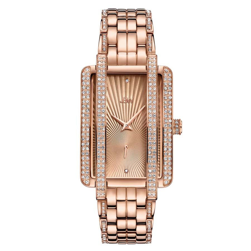 JBW Mink Rose Dial 18kt Rose Gold-plated Ladies Watch #J6358C - Watches of America