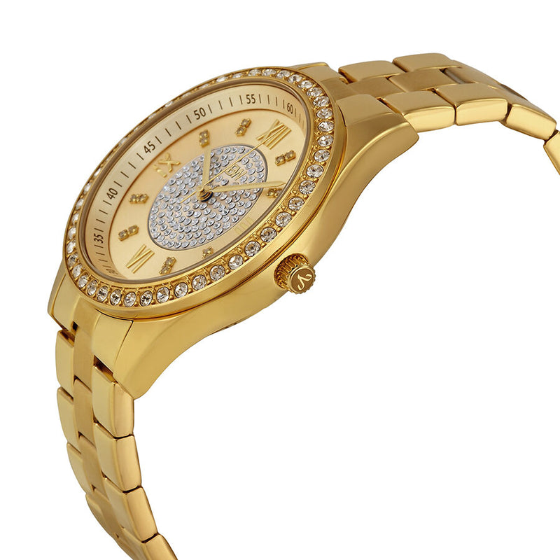 JBW Mondrian Gold Diamond Dial 18kt Gold Plated Stainless Steel Ladies Watch #J6303B - Watches of America #2