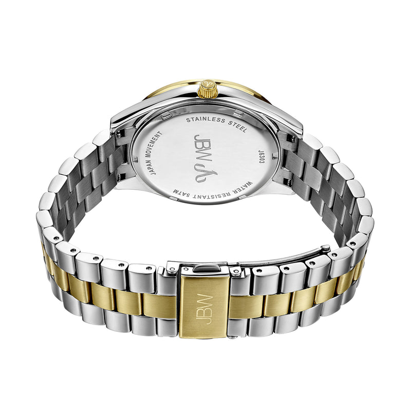 JBW Mondrian Silver Diamond Dial Two-tone Ladies Watch #J6303G - Watches of America #3