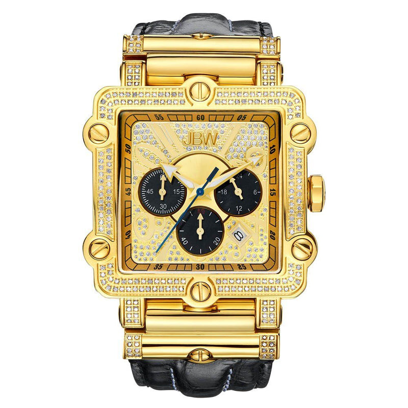 ジャクリーヌフワンソワ JBW Phantom Chronograph Dial Diamond Men's Watch JB-6215-238