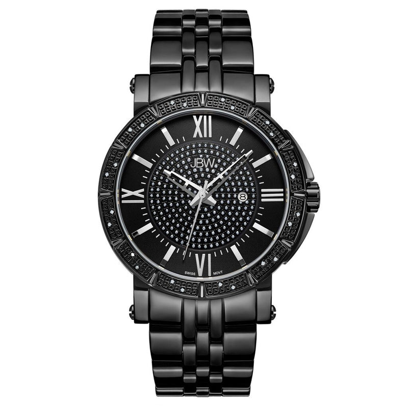 JBW Vault Black Ion-plated Diamond Men's Watch #J6343D - Watches of America