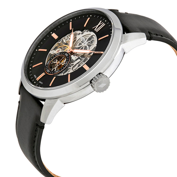 Fossil Townsman Skeleton Dial Automático Reloj de cuero para hombre ME3153