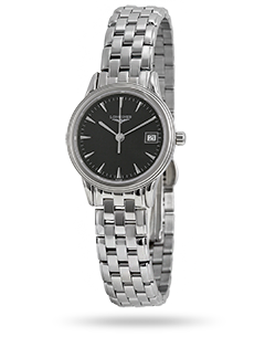 Longines Flagship Black Dial Ladies Watch L42164526#L4.216.4.52.6 - Watches of America #5