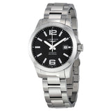 Longines Conquest Automatic Black Dial Men's Watch #L36764586 - Watches of America