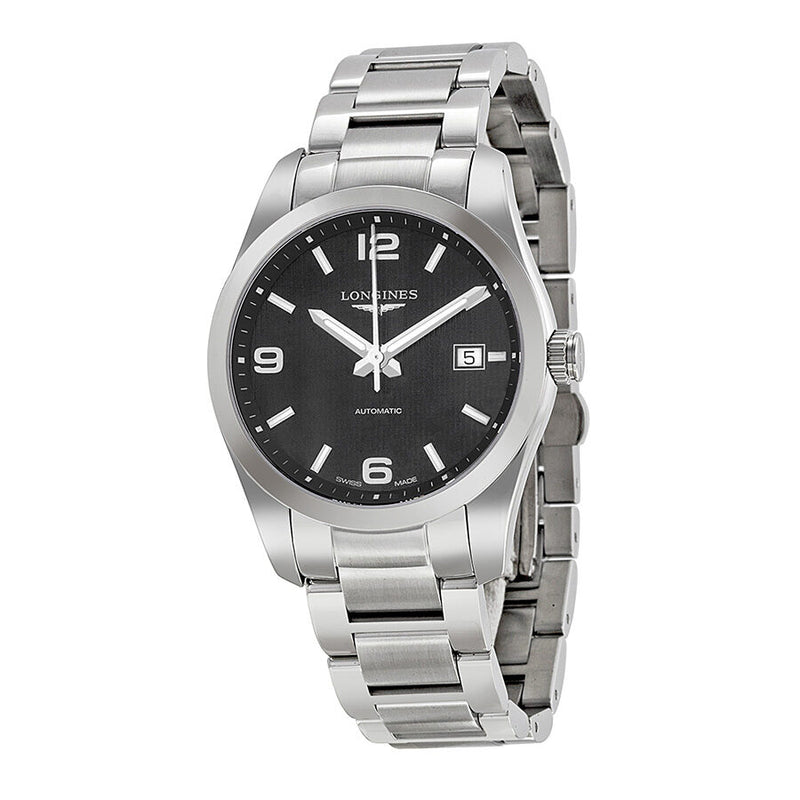 Longines Conquest Automatic Black Dial Men's Watch #L27854566 - Watches of America