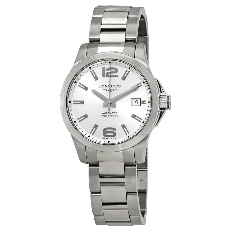 Longines Conquest Automatic Silver Dial Men's 39mm Watch #L3.776.4.76.6 - Watches of America
