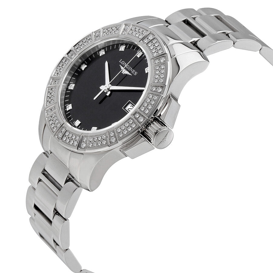 Longines conquest diamond best sale