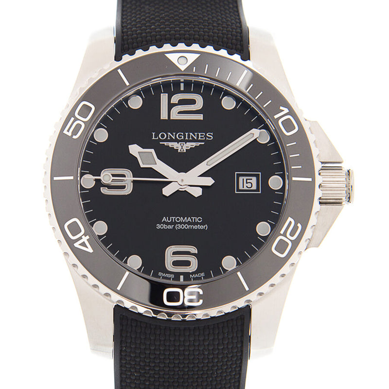 Longines CONQUEST Black Dial Unisex Watch #L37824569 - Watches of America