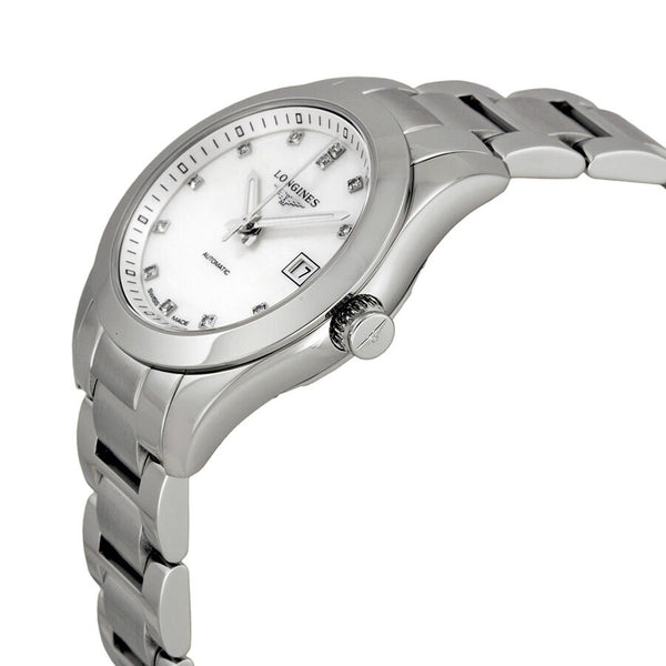 Longines Conquest Classic Automatic Mother of Pearl Dial Ladies Watch L22854876#L2.285.4.87.6 - Watches of America #2