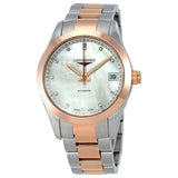 Longines Conquest Classic Mother of Pearl Diamond Ladies Watch #L2.385.5.87.7 - Watches of America