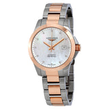 Longines Conquest Mother of Pearl Diamond Men's Watch #L3.676.5.87.7 - Watches of America
