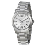 Longines Conquest Automatic Silver Dial Stainless Steel Ladies Watch #L3.276.4.76.6 - Watches of America