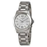 Longines Conquest Stainless Steel Ladies Watch L32774766#L3.277.4.76.6 - Watches of America