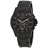 Longines Conquest V.H.P. Black Carbon Dial Men's Chronograph Watch #L3.727.2.66.6 - Watches of America