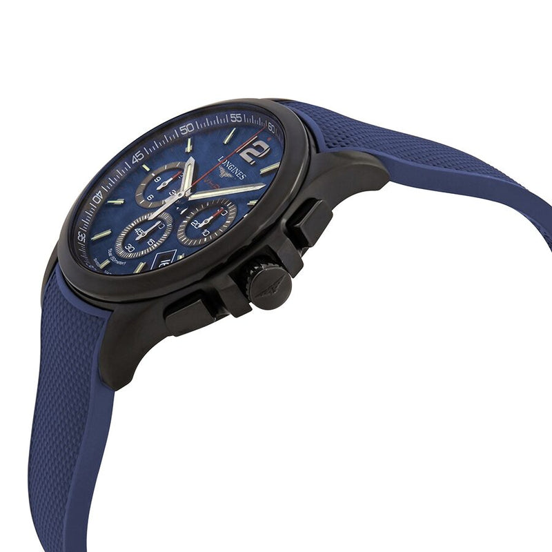 Longines Conquest V.H.P. Perpetual Chronograph Quartz Blue Dial Men's Watch #L37172969 - Watches of America #2