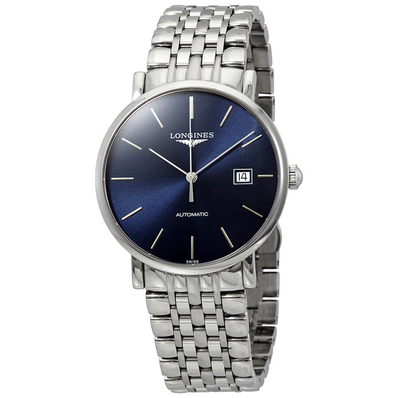 Longines Elegant Blue Dial Automatic Men's Watch #L49104926 - Watches of America