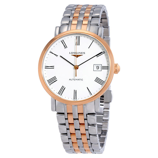 Longines Elegant Automatic White Dial Men's Watch #L48105117 - Watches of America