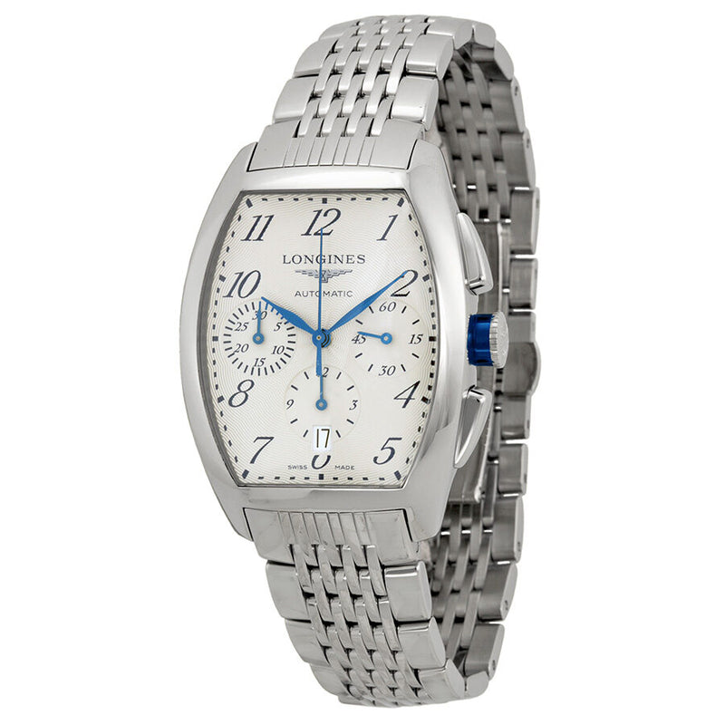 Longines Evidenza Automatic Chronograph Silver Dial Acero