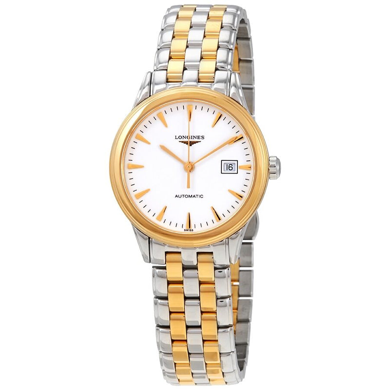 Longines Flagship Automatic White Dial Two-tone Ladies Watch #L4.374.3.22.7 - Watches of America