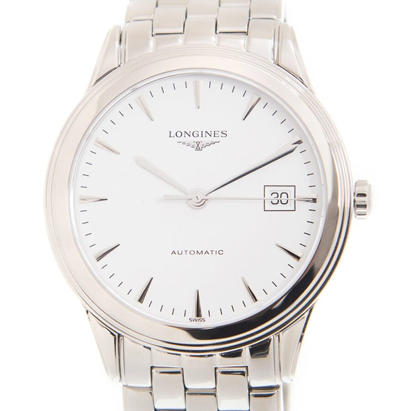 Longines Flagship Automatic White Dial Men's Watch #L4.974.4.12.6 - Watches of America
