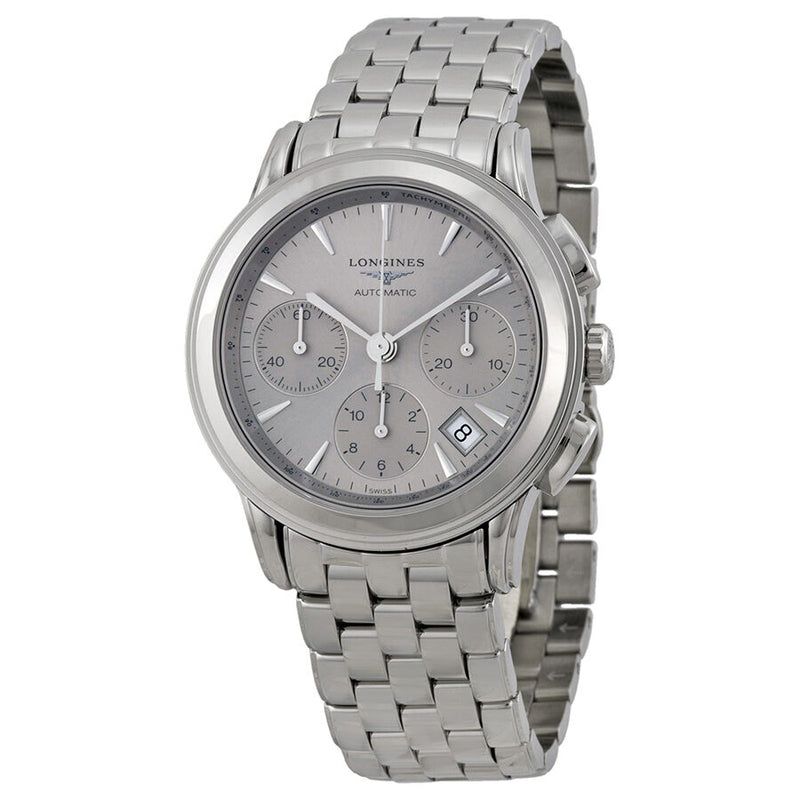 Longines Flagship Chronograph Automatic Silver Dial Men's Watch L48034726#L4.803.4.72.6 - Watches of America