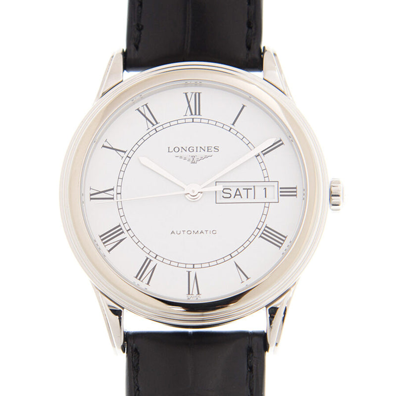 Longines Flagship White Dial Unisex Watch #L4.899.4.21.2 - Watches of America #2